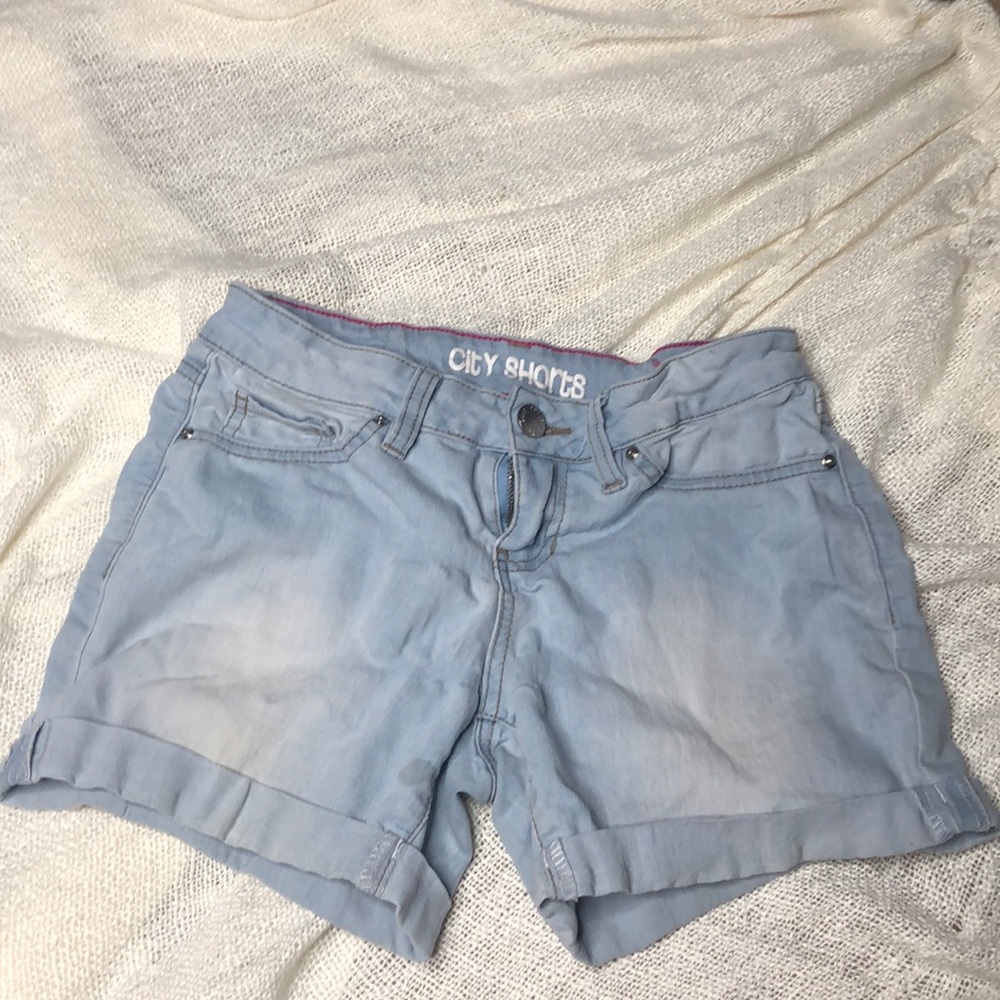 Light blue shorts